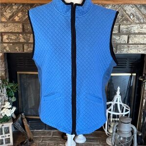 Pappagallo Blue Quilted Vest